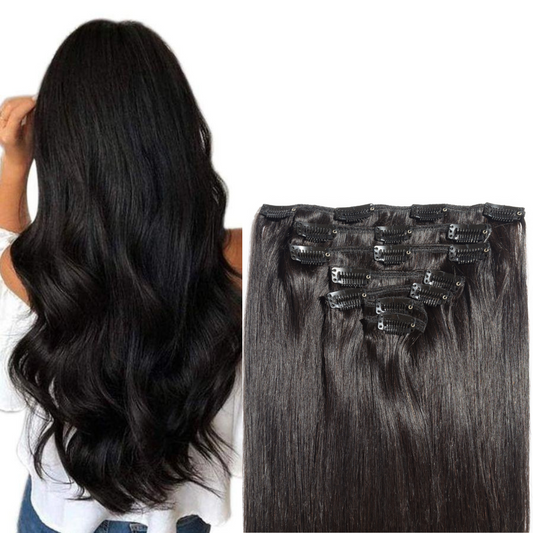 Extensiones de Clip Premium - Negro Intenso