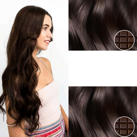 Extensiones de Clip Expreso Chocolate – Cabello Natural