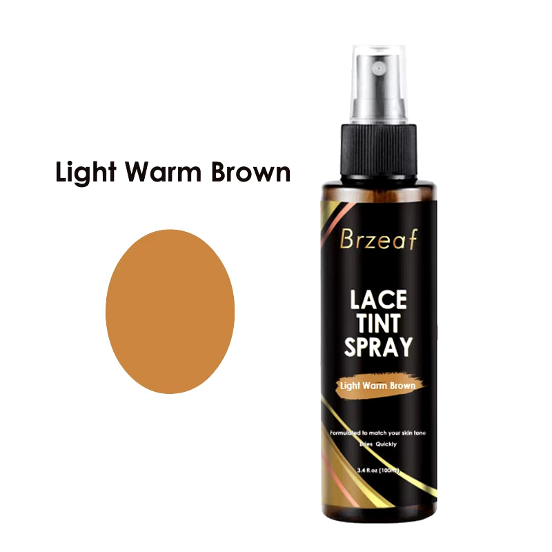 Lace Tint Spray for Lace Wigs Dark Brown Middle Brown Light Brown Lace Tint Spray for Closures, Wigs and Closure Front 100Ml